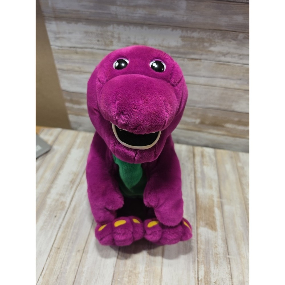 Vintage Microsoft ActiMates Barney Interactive‎ Plush Purple Dinosaur 16" READ